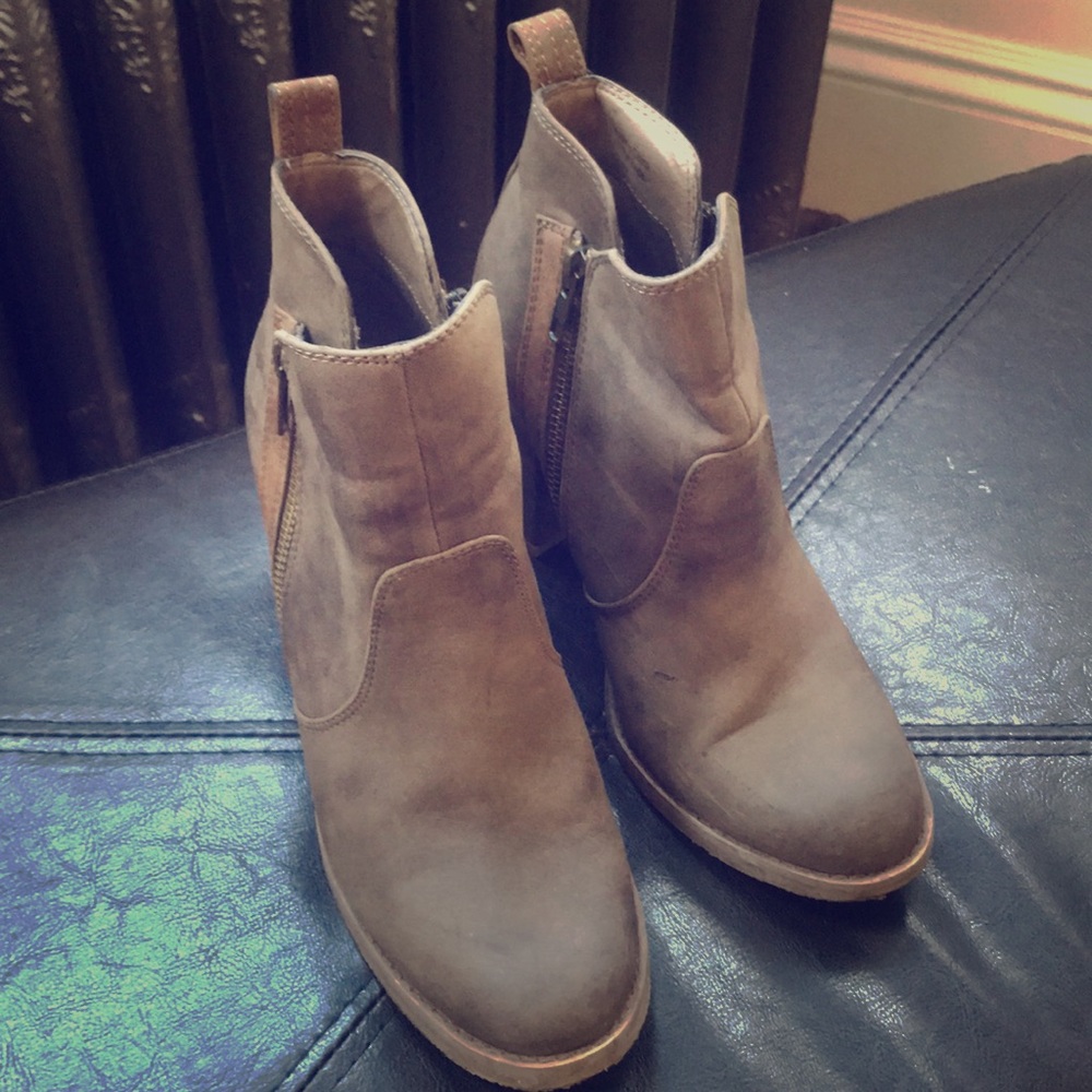 Brown booties